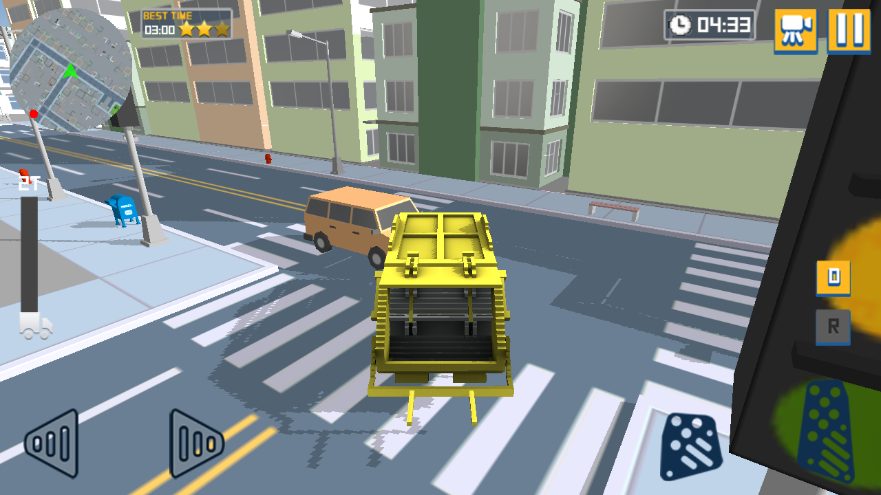 Blocky Garbage Truck Sim Pro(像素垃圾车模拟)  v1.3图4