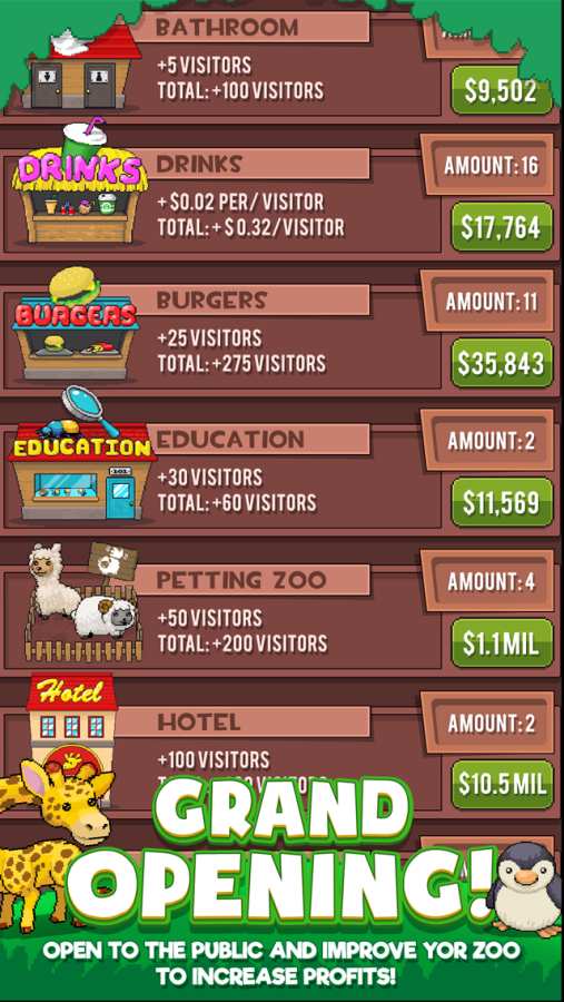 Idle Zoo Tycoon(放置动物园大亨)