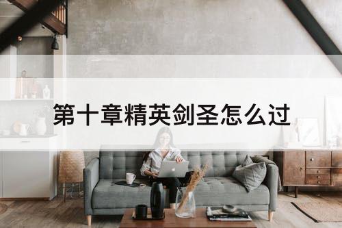 第十章精英剑圣怎么过