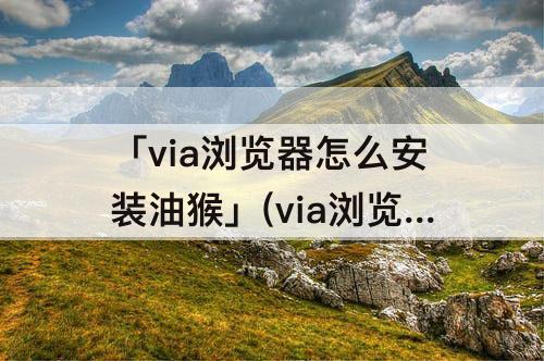 「via浏览器怎么安装油猴」(via浏览器怎么安装油猴管理器)