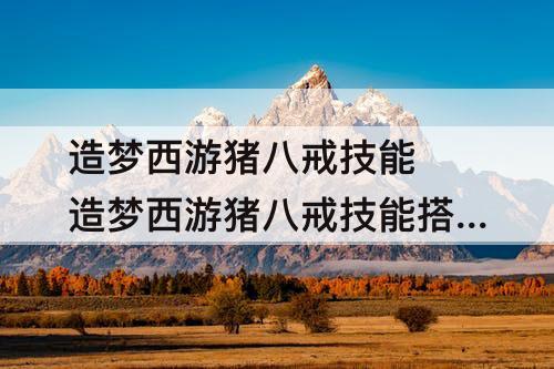 造梦西游猪八戒技能 造梦西游猪八戒技能搭配
