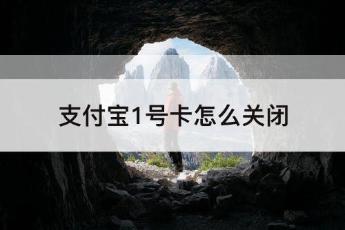 支付宝1号卡怎么关闭