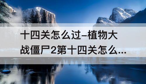 十四关怎么过-植物大战僵尸2第十四关怎么过