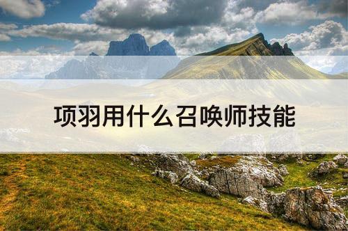 项羽用什么召唤师技能