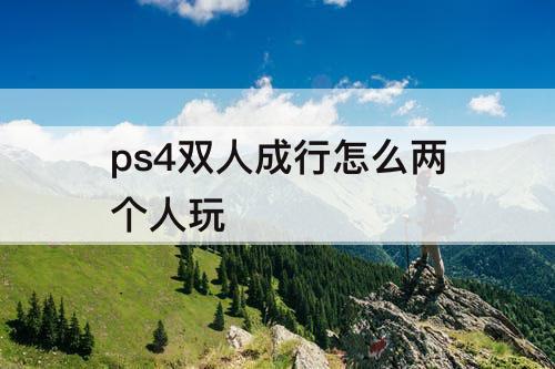 ps4双人成行怎么两个人玩