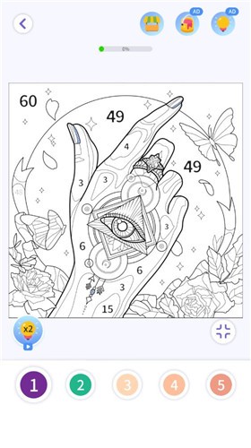 女孩彩色绘画  v0.1.0图2