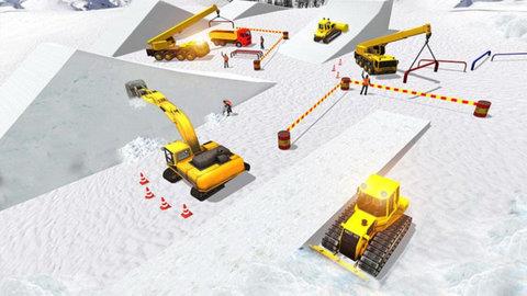 雪地挖掘机模拟器  v4.0图4