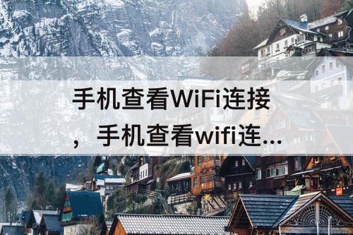手机查看WiFi连接，手机查看wifi连接设备距离