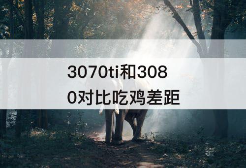 3070ti和3080对比吃鸡差距