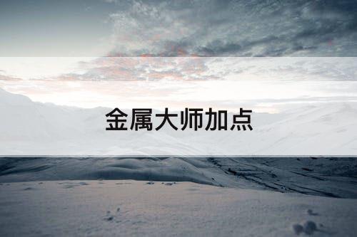 金属大师加点