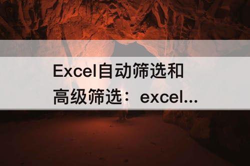 Excel自动筛选和高级筛选：excel自动筛选和高级筛选教学设计