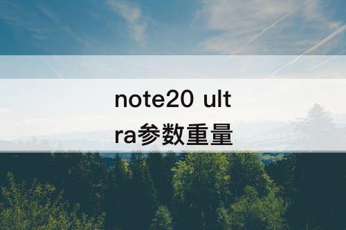 note20 ultra参数重量