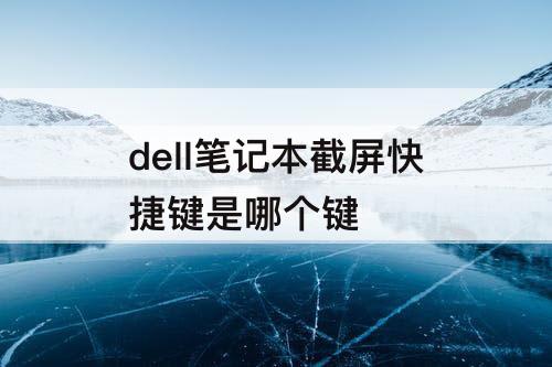 dell笔记本截屏快捷键是哪个键